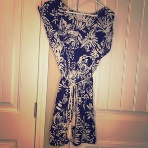 Navy Floral Summer Dress